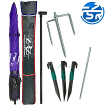 ZRZ 2단 파라솔 이중원단 갯바위낚시 캠핑 그늘막타프, ZRZ 2단 파라솔(PURPLE)