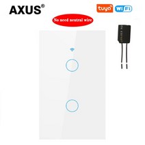 AXUS Tuya Smart Life 1 Gang 1 Way Google 홈 용 미국, 투야 화이트 투