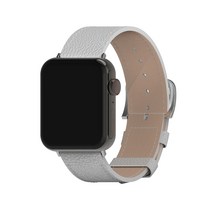 아이메이드잇 애플워치 호환 앱송 가죽밴드 스트랩, 화이트