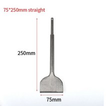 뿌레카 쁘레카 앙카드릴 착암기 파괴함마 해머드릴 SDS 플러스 생크 포인트 플랫 와이드 전기 해머 치즐 비, 01 250x75mm wide flat_01 라운드