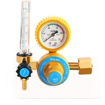 레귤레이터 아르곤 가스 유량계 조절기 충격 방지 감압기 게이지 아크 용접용 싱글/더블 튜브, 01 A