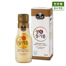 [인산가 생 들기름 210ml ] 냉 저온 압착 국산 유기농 들 깨 기름, 인산가 생 들기름 210ml, 1개