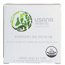 유사나 프로바이오틱 유산균 14g 14포 100억 CFU BB12 LGG 유익균, 1개, 기본