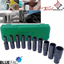 블루팩 1/2인치 10P롱복스소켓세트 BWS12-C10P 툴마트, 10개