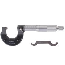 마이크로메타 마이크로미터 정밀자 두께자 정밀측정기, 마이크로메타 0 25, 1개