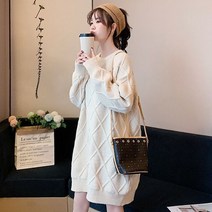 겨울 빅사이즈 여성 니트 원피스 치마