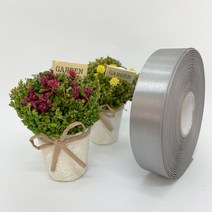 포장 리본 끈 제이제이리본 고밀도주자 3mm 76컬러 ( 길이 45M 90M ) 공단리본, 회색, 3mm(45M)