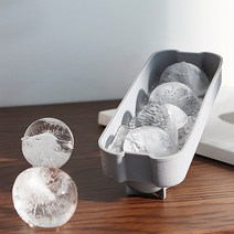 국내제작 실리콘 아이스볼 얼음몰드 4구 얼음틀 얼음 트레이 실리콘몰드 미니 왕 원형 왕구슬 하이볼 둥근 칵테일 빅볼 제빙기 아이스트레이 구슬 실리콘얼음틀 왕얼음틀, 아쿠아