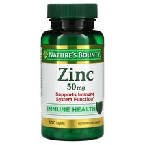 네이쳐스 바우티 Natures Bounty Zinc 50 mg 100 Caplets (미국 직구), 1PACKAGE, 상세설명참조