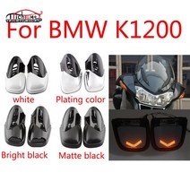 오토바이 사이드 미러 LED 턴 시그널 라이트 액세서리 BMW K1200 / 1999-2008, 03 Chrome
