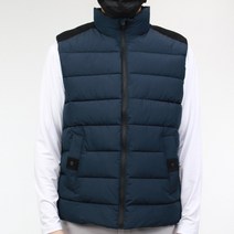 콘피아르 스웨이드 라운딩 덕다운 패딩 베스트 TC0818N
