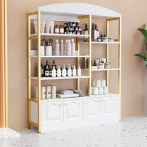 원목 벽선반 미용실 화장품 매장 장식장 쇼케이스, 플레이트 모델 100cm 웜 화이트