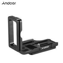 Andoer 니콘 D800 / D800E D810 카메라에 적합한 빠른 L 알루미늄 판, 흑백의