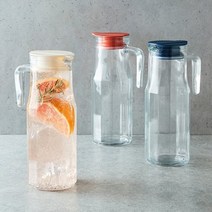 락앤락 [본사]락앤락 [3개세트] 커브드 유리 물병 1.2L (레드/아이보리/네이비), 네이비3개세트