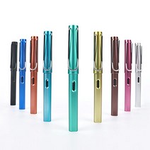 고급 스틸 만년필 잉크 볼펜 알루미늄 손글씨 펜 9종_ 94590EA, 본상품선택, 6-스틸만년필-브라운, 본상품선택