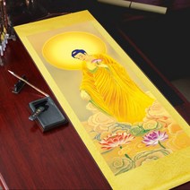 아미타불 그림 불교 족자 관세음 보살 관음 액자 탱화 석가모니 부처님 풍수 인테리어 법당 사찰, 180x80cm, 독립하다., 아미타불 A