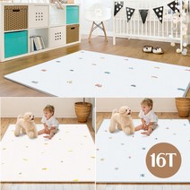 [파크론] PE 웰빙플러스 놀이방매트 16T 210x140cm 2중엠보 논슬립, 선택:04.16T_웰빙플러스_선데이리프_210x140