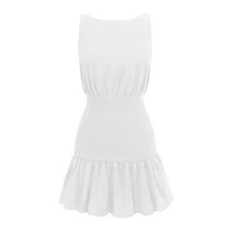 여름 30대 40대 휴양지 사이판 괌여행옷 흰색 원피스 백리스