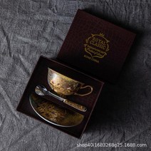 명품찻잔 커피잔 레트로 쌍화차 본 차이나 커피 컵 세트 세라믹 영국 애프터눈 티 고가의 컵과 접시, single cup