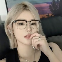 도수없는 기본뿔테안경 블루라이트차단 얼굴작아보이는