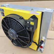 유압 오일 쿨러 공랭 방열판 윈드쿨러 팬 라디에이터, 자동 온도 조절 12V 고속 팬 포함