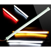 오토바이 엘이디 LED바 2WAY 15cm 면발광 바이크 스쿠터 led 라이트 싸이키 튜닝 용품, 화이트레드