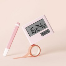 라이프썸 듀얼 디지털 뽀모도로 스톱워치(LFS-HA28) 수험생 공시생 타이머 진동알람 무소음 수능시계 쿠킹타이머 독서실시계, 베이비핑크