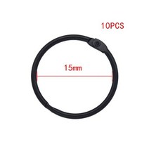 고품질 2 3 5 10Pcs 검은 금속 반지 바인더 15 76mm DIY 루스 리프 책 농구 오프닝 사무실 바인딩 Supplie 사진 앨범, 15mm
