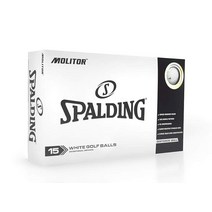 스팔딩 몰리터 골프공 골프볼 3피스 15구 화이트