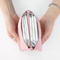 국내산 플레인 다용도 여성파우치 면 생리대파우치