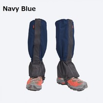 하이킹 캠핑용 야외 방수 레깅스 각반 등산 스키 사막 다리 커버 부츠 신발 보호 가드, 03 Navy Blue_01 Height 36cm