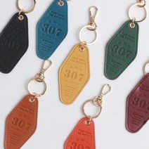 클래식 레더 호텔 키링/키링 선물 레더키링 호텔키링, 블랙(Black):현재상품선택