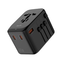 Soopii GaN 65W PD 여행용 해외 멀티 플러그 PQ65, 1개