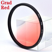 KnightX-Grad ND 블루 카메라 렌즈 필터 캐논 소니 니콘 d600 d80 라이트 d3300 49mm 52mm 55mm 58mm 62mm 67mm 72mm 77mm127, 12 Grad Red_08 77mm