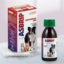 아스브립 아스립 150ml 반려동물 개 고양이 호흡기 건강 기침 가래 해소에 도움