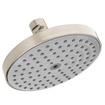 Hansgrohe Raindance S 12.7cm 5인치 샤워헤드 쉬운 설치 모던 1 스프레이 레인에어 공기 주입 에어파워 포함 크롬 퀵클린 27486001 143623, Brushed Nickel