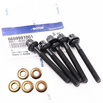 자동차 차량용 볼트 너트 인젝터 볼트 OEM 6659901001 쌍용 렉스턴 액티언 카이런 코란도 C 신제품, 04 5 Sets (10 PCS)