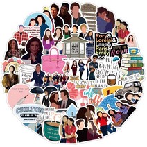 넷플릭스 미드 스티커 노트북 재미 있은 tv 쇼 gilmore 여자 자전거 스케이트 보드 냉장고 수하물 방수 농담 데칼 장난감, 50개
