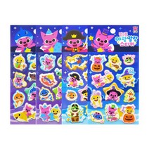 핑크퐁 야광말랑 스티커(4장묶음배송)