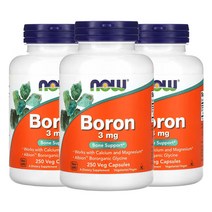 나우푸드 보론 3mg 식물성 캡슐 250정, 3팩