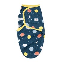 아기블랭킷 아기 모슬린 Swaddle 담요 신생아 랩 면화 유아 amp Swaddling Sleepsack 침낭, [02] 70X58cm (3-4M), [16] Space 2