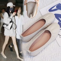 리얼 가죽 로퍼 단화 자녀 2021 가을 마리진 플랫 할머니 작업 부드러운 가죽 임산부 부드러운 구두
