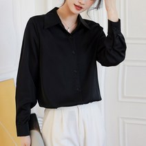 넷투넷코리아 여성 캐주얼 기본 단색 정장 면접 블라우스 셔츠 무지
