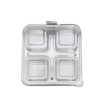 원터치 4칸 반찬용기 JS-15154 PET/400개 _ 239399EA