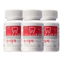 인사알파 영양제 1500mg 잇몸약 145813, 옵션03- 3개(6개월분) 180정