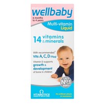 Vitabiotics 비타 바이오틱스 웰 키드 아기 액상 멀티 종합 비타민 Wellkid Baby And Infant 150ml, 1세트