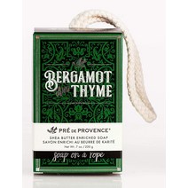 Pre de Provence 남성용 면도 비누 내츄럴 & 리페어링 시어 버터 (150g) - 베르가못 & 백리향, 7.05 Ounce (Pack of 1)