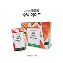 수박에이드 간편 팩 음료 파우치형 190m X10포 땡모반 주스 커피 편의점, 수박에이드 10개, 본상품선택