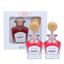 아로마메이트 메리트차량용디퓨저 50ml 1+1, 레드 프룻