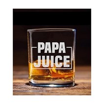 Papa 주스 위스키 글라스 - 할아버지 아빠를 위한 재미있는 생일 은퇴 아버지의 날 선물